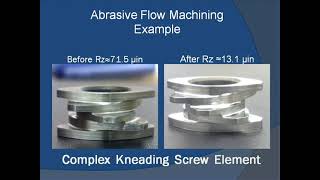 Abrasive Flow Machining extrude honing from Arrow Finishing Inc [upl. by Letch]