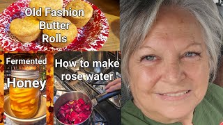 Daily Life Vlog  How to make Rose WaterButter RollsHow I use my Lemon Ginger Honey 🍯 ♥️ [upl. by Ennadroj]