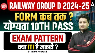 RRB Group D New Vacancy 2025  RRB Group D Form Fill Up   Group D Qualification  Exam Pattern [upl. by Holland527]