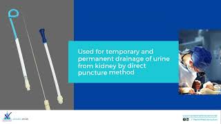 Features of Pigtail Nephrostomy Drainage Catheter With Trocar PCN [upl. by Helsell]