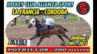 FACA JOCKEY CLUB ALIANZA SPORT LA FRANCIA  CORDOBA 03112024 [upl. by Jordain]