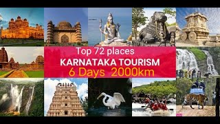 Karnataka Top 50 places All karnataka tour  Must visit tourist places in karnataka [upl. by Adnohser420]