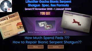 LifeAfter Gacha  How to Repair Formula BioT Serpent Shotgun [upl. by Yks926]