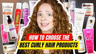 HOW TO CHOOSE THE BEST CURLY HAIR PRODUCTS  Beginners guide to curly hair products [upl. by Ragan]