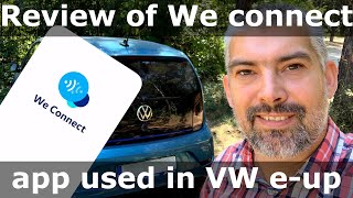 Review of We Connect app used to control Vw eup [upl. by Bogosian]