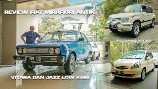 Review Fiat Mirafiori Antik Vitara dan Jazz Low KM  Bandung Story [upl. by Wesla]