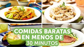 Comidas baratas en menos de 30 minutos  Kiwilimón [upl. by Penn]