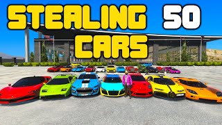 Robbing Dealership For 50 Cars In GTA 5 RP [upl. by Laehcor]