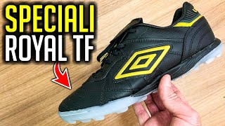 Minha chuteira FAVORITA da Umbro 😍  Analisei a chuteira society Umbro Speciali Royal Edition [upl. by Assilrac]