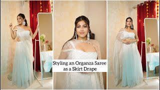 Transform Your Saree into a Stunning Skirt  Easy Styling Tips  Nikksmua [upl. by Airrotal]