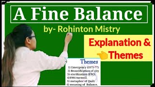 A Fine Balance novel by Rohinton Mistry  explanation in hindi [upl. by Bela]