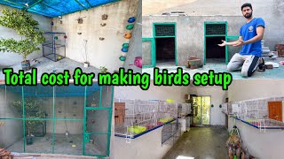 Master cage making total cost  total cost to make birds setup all birds in my birds setup [upl. by Dualc]