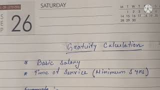 Gratuity Calculation [upl. by Seniag]