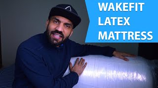 Wakefit 7 Zone Latex Mattress with Memory Foam Unpacking amp Review [upl. by Jemena703]