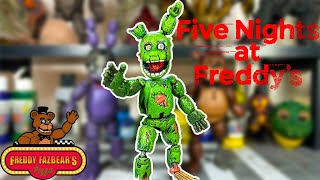 Five Nights at Freddys Custom Spring Trap Action Figure Repaint [upl. by Arocahs]