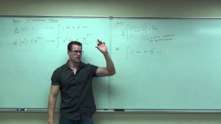 Calculus 1 Lecture 41 An Introduction to the Indefinite Integral [upl. by Adrianna]