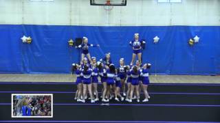 Hopedale Jr Sr High School Div 3 amp 4  Foxborough Cheerleading Invitational 2017 [upl. by Yanehc]