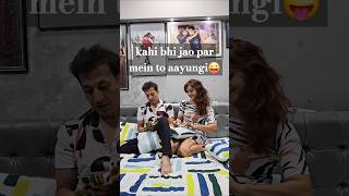 mere ko le ke kahi bhi jao par mein to chalungi 😂couplecomedy comedy goodmorning funny shorts [upl. by Polloch]