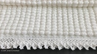 Easy crochet baby blanketcraft amp crochet blanket pattern 0304 [upl. by Baily]