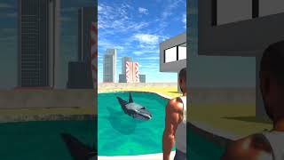 Franklin Fight Giant Monster Shark 🤯 In Indian Bike Driving 3D viral shorts [upl. by Ennirak]