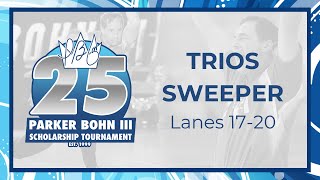 Lanes 1720  Trios Sweeper  Parker Bohn III Scholarship Tournament [upl. by Tenom]