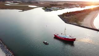 Lightship Overfalls returns to Lewes [upl. by Mateusz412]