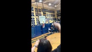 Reidsville High School basketball star shatters backboard like Shaq [upl. by Atsillak623]