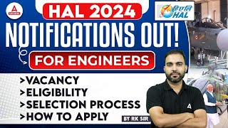 HAL Recruitment 2024  HAL 2024 Vacancy Eligibility Selection Process amp How to Apply  Full Detail [upl. by Aielam]