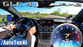 Mercedes AMG GLC 43 TOP SPEED on AUTOBAHN by AutoTopNL [upl. by Neeruan]