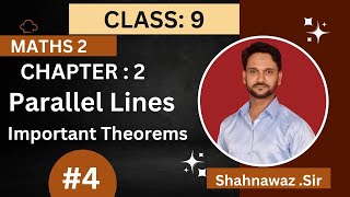 9th Geometry  Chapter 2  Parallel Lines  Theorems  Maharashtra Board [upl. by Kosaka]