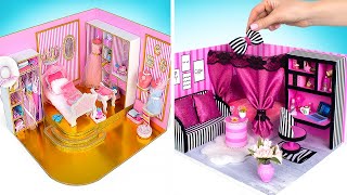 2 Dream And Fancy DIY Doll’s Cardboard Rooms [upl. by Llennol374]