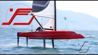 iFLY15 hydrofoil catamaran  first year summery best of   sailing foiling [upl. by Topper]