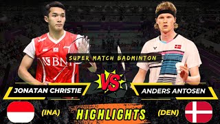 Wow‼️Exciting match Jonatan Christie vs Anders Antosen match 5 years ago before China masters [upl. by Asin105]