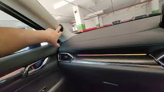 New facelift mazda cx5 install fully plug n play laser ambient light [upl. by Atsahc597]