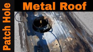 How to Patch Hole in Metal Roof Turbo Poly Seal [upl. by Ahseka516]