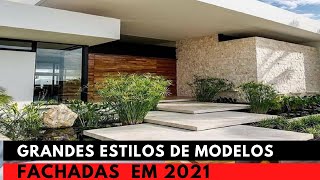 100 Grande Estilos de Fachadas de Casas Modernas Para 2021 [upl. by Aloap845]