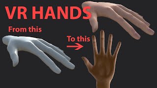 VR HANDS  SUBSTANCE PAINTER timelapse [upl. by Zannini]