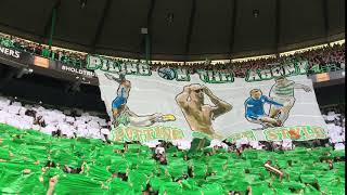 Green Brigade Piling on the Agony Display  Celtic vs Rangers [upl. by Geller]