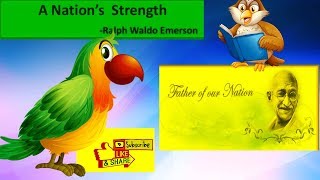 A nations strength 6th class english poem 6th english poem nations strength nations english po [upl. by Ruosnam]