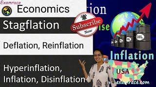 Inflation Deflation Reinflation Hyperinflation Stagflation Disinflation  Economic Cycles [upl. by Danica]