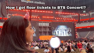 How I Got Floor Tickets To BTS s Permission To Dance concert  Las Vegas [upl. by Alaine]