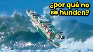 Por qué los Barcos Grandes NO se pueden Hundir Durante las Tormentas [upl. by Weinert783]