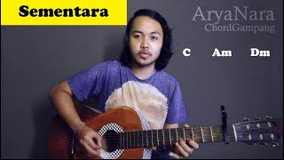 Chord Gampang Sementara  Float by Arya Nara Tutorial Gitar Untuk Pemula [upl. by Evangelist211]