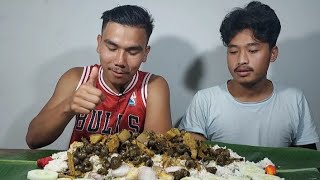 Oak ka tharoi ga chaba  pork ka tharoiga  mukbang video  Manipur mukbang [upl. by Rednave]