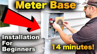 Meter Base Installation In 14 Minutes FAST And EASY [upl. by Pickens]