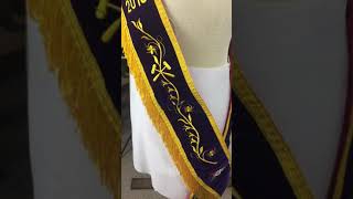 Order of the Eastern Star Sash  Macoys finest Past Matron Sash [upl. by Map137]