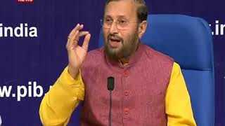 4YearsOfUnionGovt Press Conference by HRD Minister Shri Prakash Javadekar [upl. by Tabshey]