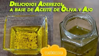 Deliciosos aderezos a base de Aceite de Olivo y Ajo  ElSazóndeSilvia [upl. by Wildermuth]