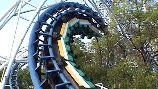 Classic Arrow Corkscrew Roller Coaster POV Nagashima Spaland Japan [upl. by Rosalie]