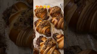 How to make CookiesCroissant breakfastcroissant shortvideo food shorts ytshorts yt viralvideo [upl. by Nevaeh]